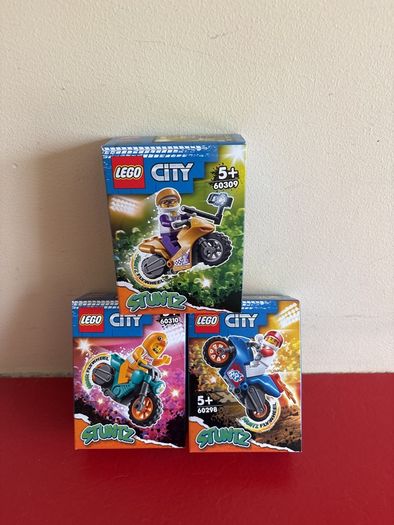 lego stuntz motorbikes x 3