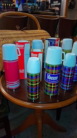Vintage 1960's new/old stock Vacco flasks