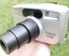 PENTAX Espio 115V Vintage Camera Compact Point & Shoot Film Camera. Tested