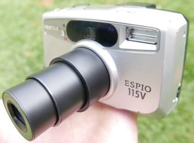PENTAX Espio 115V Vintage Camera Compact Point & Shoot Film Camera. Tested