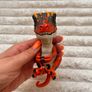 Blaze Untamed Raptor Velociraptor Fingerlings Orange & Yellow Dinosaur Used Please see photos Image 3