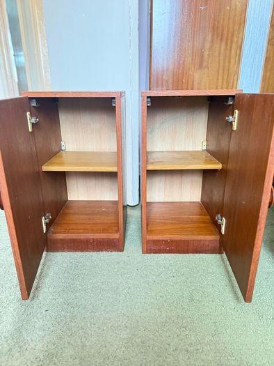 Pair of Wooden Bedside Lockers