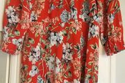 Red Floral Dress