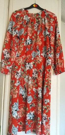 Red Floral Dress