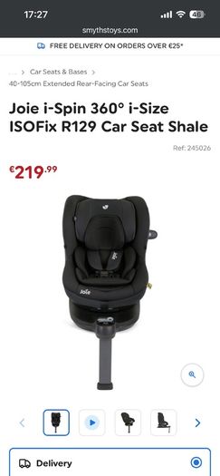 joie spin car seat