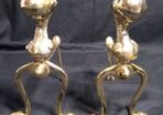 Brass Fireside Dogs