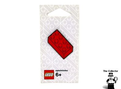 LEGO Pin 2 x 4 Red Brick Enamel Pin Badge Lego Group 2005 New Lego Pin Badge Enamelled Pin 2 x 4 Red Brick New Rare And Hard To Find From The Lego Group 2005
