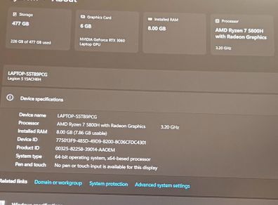 Lenovo Legion 5 RTX 3060