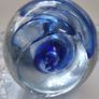 Vintage Blue Swirl Art Glass Ornament / Paperweight Image 6