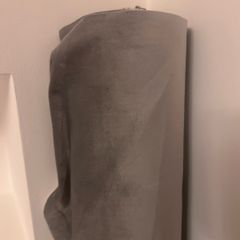 fabric 10 meters grey velvet