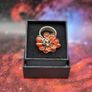 Carnelian Flower Cluster Silver Ring Image 10