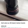 Black Ash designer suede trainer boots Image 3
