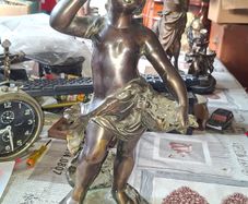 Very Large Heavy 19th Century French Bronze Sculpture by the renowned artist Auguste Moreau 1834 to 1917, Postage Available or Collection