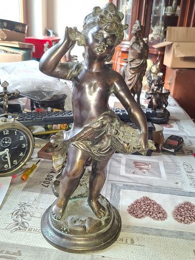 Very Large Heavy 19th Century French Bronze Sculpture by the renowned artist Auguste Moreau 1834 to 1917, Postage Available or Collection