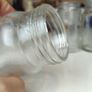 491 - Set of 6 Vintage Clear Glass Screw Top Collectible Decorative Jars Image 10