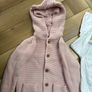 Barely worn toddler girls next cardigans pink and white 12-18 Image 2