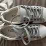Fashion Design Superstar Silver White Golden Bee Embroidered Shoe Sneakers Sz 3.5uk Image 2