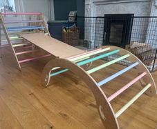 Foldable Pikler set with arch and slide