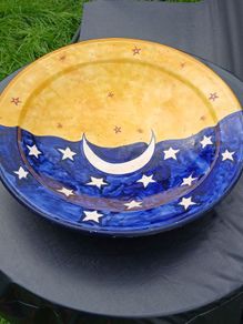Absolutely Gorgeous Big Pottery Bowl