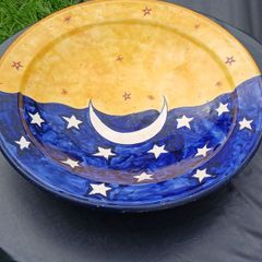 Absolutely Gorgeous Big Pottery Bowl