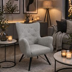 Modern Accent Chair  Contemporary Armchair Grey