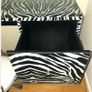 Zebra Retro Desk, Glass finish, Stainless Chrome Legs Image 4