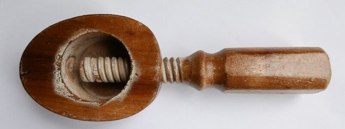 Vintage French Nutcracker decor country chic shabby decoration old wood