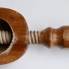 Vintage French Nutcracker decor country chic shabby decoration old wood