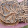 Awesome 19th Century  Black Forest Carved Wood Pocket Watch Display Pocket Watch Box / Stand Image 7