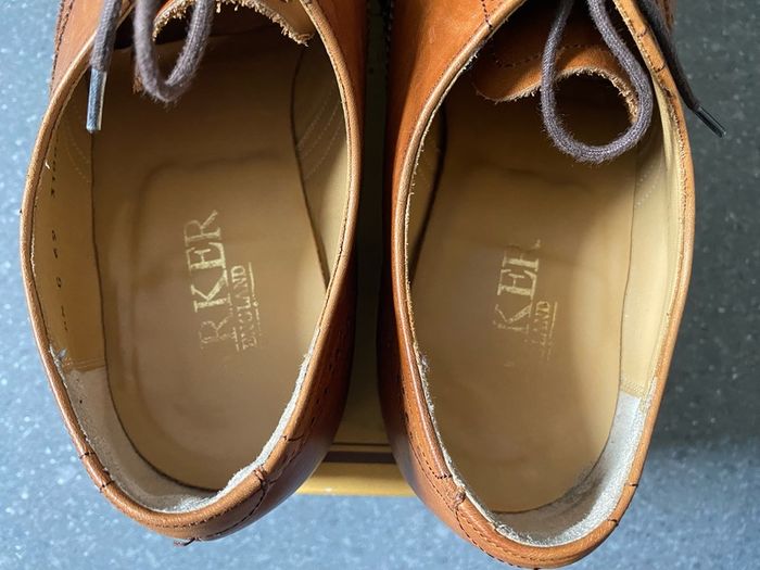 Barker England Windsor Collection Brown Leather Brogues Size UK8,5 Cedar Calf