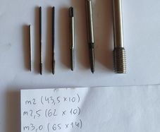 IN STOCK. 6pcs set USSR Metric Thread Taps NOS Soviet Vintage Mix M2 M2.5 M3 M4 M5 M12.