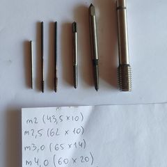 IN STOCK. 6pcs set USSR Metric Thread Taps NOS Soviet Vintage Mix M2 M2.5 M3 M4 M5 M12.