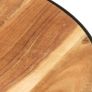 Coffee Table Black 68x68x36 cm Solid Acacia Wood Image 5