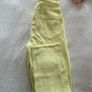 BNWT Boohoo Lemon Yellow High Rise Straight Leg Jeans Size UK 6 Raw Hem Image 6