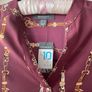 blouse Bnwt burgundy print tunic style blouse size 10 Bnwt Image 3