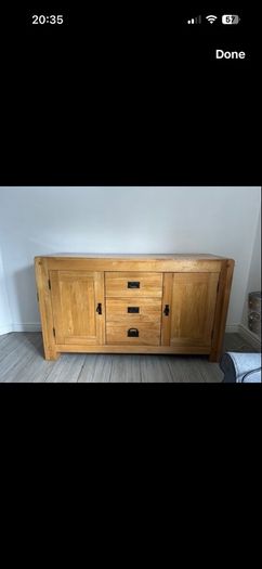 Solid oak sideboard