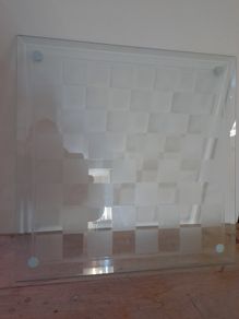 Glass Chess and checkers