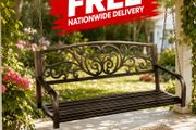 2-Seater Metal Hanging Porch Swing Bench