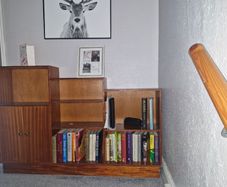 Mid-Century Teak Bookcase / Shelving Unit with Cabinet 1960s