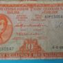 Irish 1968  X 5 Lavery ten shilling banknote in used condition Image 6