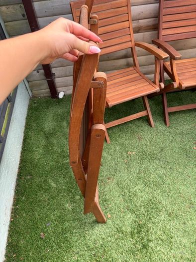 deck chairs and storage