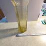 Rare  Vintage Light Amber ( Honey Gold ) Austrine Vase. Image 2