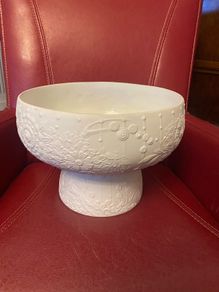 Rare Large Lladro White Pastoral Bowl
