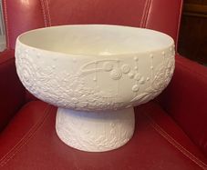 Rare Large Lladro White Pastoral Bowl