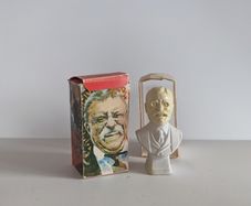 Vintage Avon President Theodore Roosevelt Tai Winds After Shave 5oz Bottle w/Box