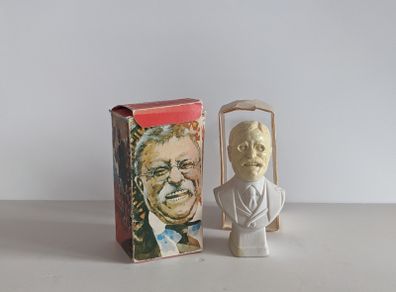 Vintage Avon President Theodore Roosevelt Tai Winds After Shave 5oz Bottle w/Box