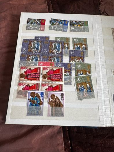 Mint UK album with stamps