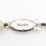 Vintage Cultured Pearls Silver Necklace Image 5