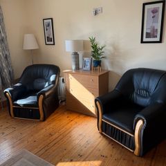 2 Leather Armchairs