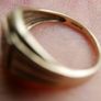 Vintage 9Ct Solid Yellow Gold 375 Diamond Mens Signet Ring 3,5g size S Image 9